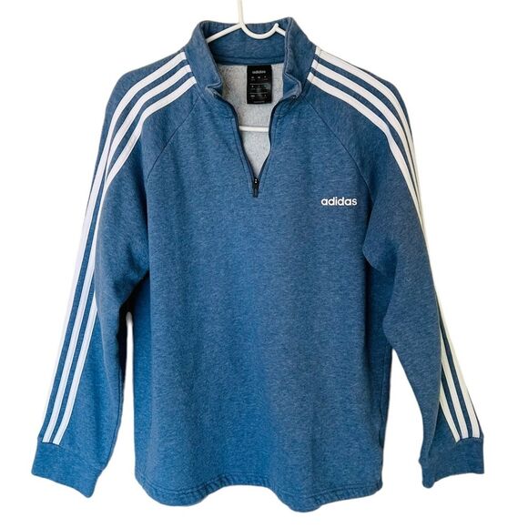 ADIDAS Women’s Tops Sweatshirt Blue Size L Sweater Pullover - Picture 1 of 7